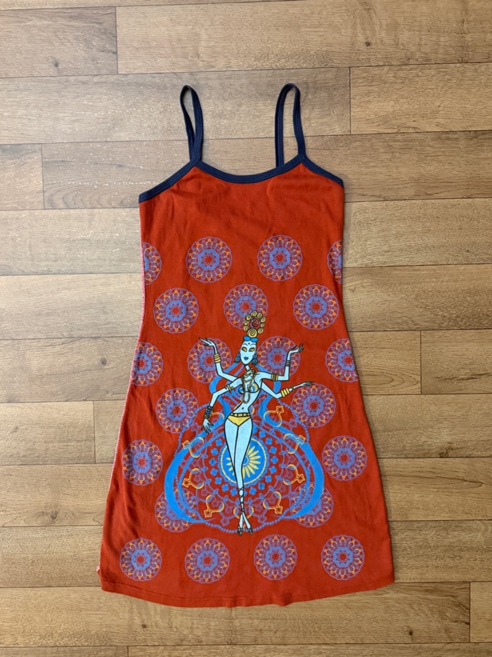 Vintage Custo Barcelona Size Large Mini Dress Goddess Made In Spain Rare Euro